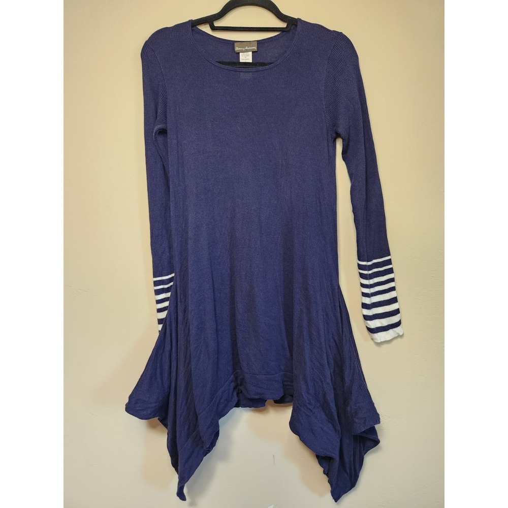 Tommy Bahama Blue Sweater Dress Long Sleeve Womens Size‎ Small